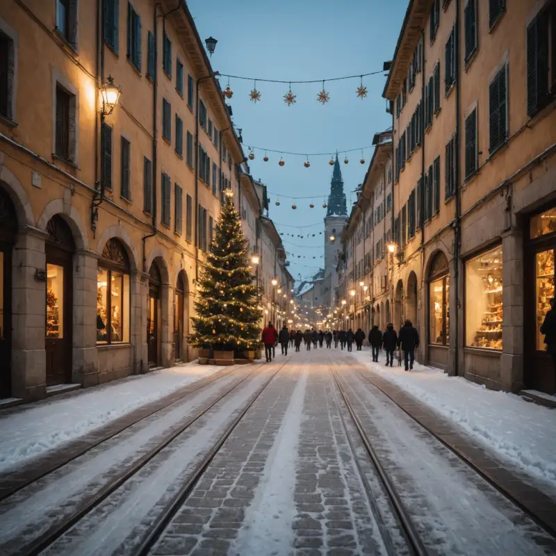 Piste di pattinaggio su ghiaccio temporanee: la magia del Natale in città