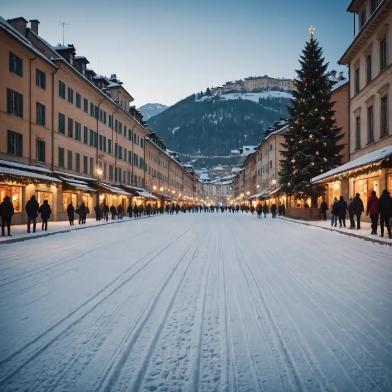 Natale sulle piste: il fascino delle piste di pattinaggio su ghiaccio temporanee in città