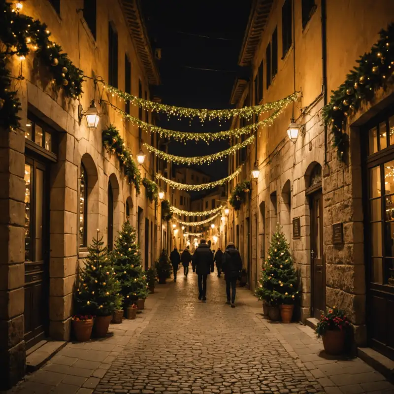 Scoprire la magia degli itinerari natalizi tra luci e arte urbana